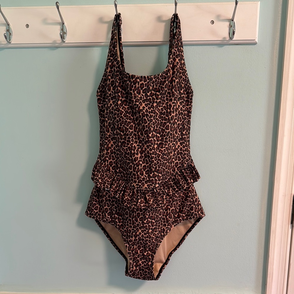 Kortni Jeane Animal Print Peplum Swimsuit